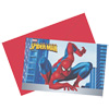 6 Cartes d'invitation Spiderman