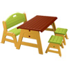 Table avec tabourets et banc