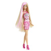 Barbie Long Cheveux Blonds avec Mèches Roses