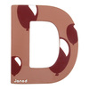 Lettre décorative en bois -D