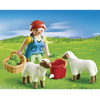 4765-Agricultrice avec moutons