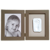 Double cadre photo et empreinte 