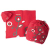 Porte bébé noeud Rouge/Gris