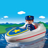 6720-Policier Avec Bateau