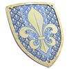 Bouclier Fleur de Lys bleu