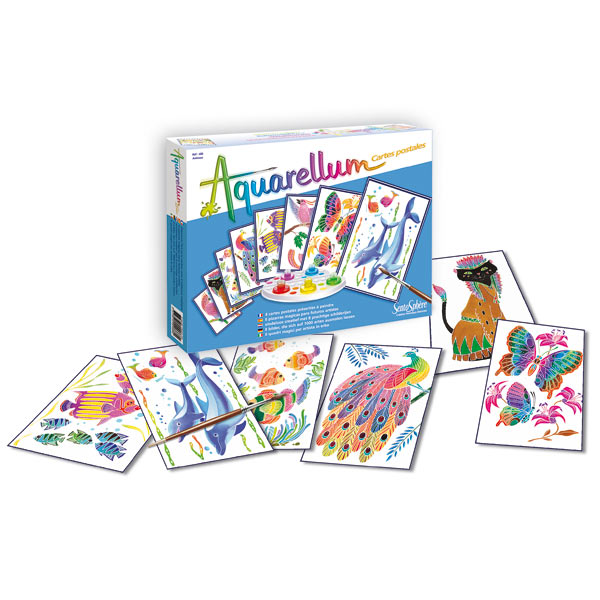 Aquarellum cartes postales animaux pour 12€