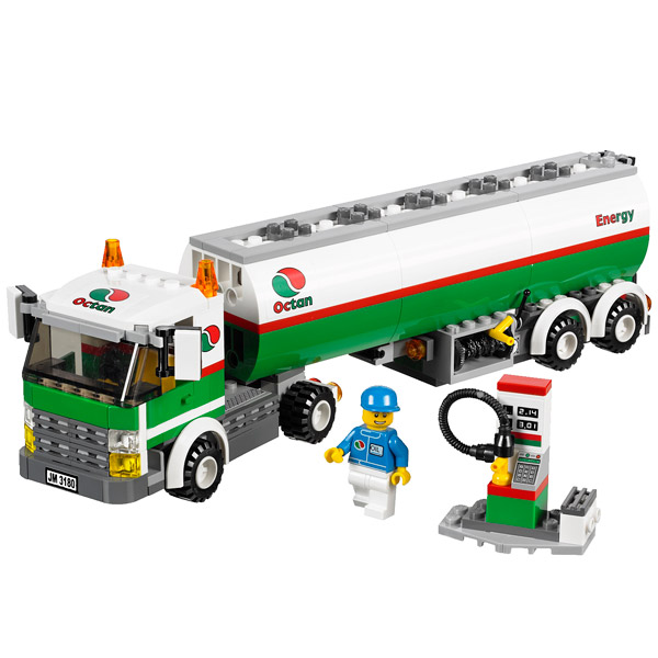 3180-Le Camion-Citerne+ Lego, planchettes & autres + Lego