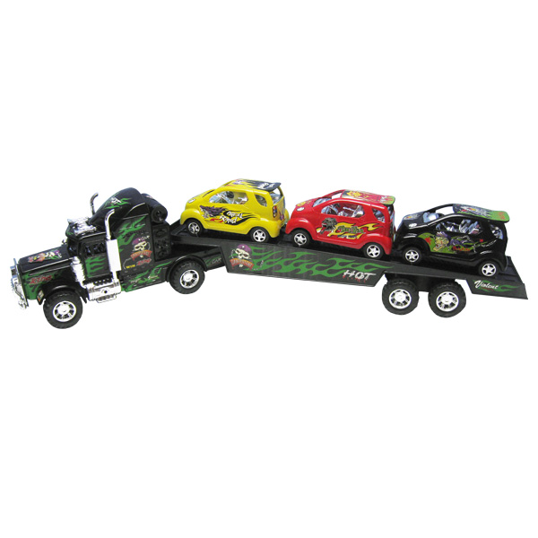 Camion porte voitures+ Les autres véhicules + Logitoys