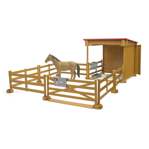 Paturage et abris pour cheval+ V�hicules de chantier et tracteurs + Bruder