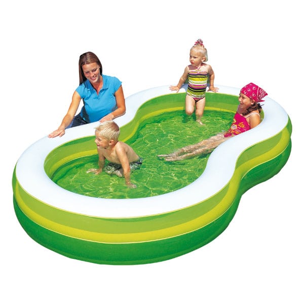 piscine gonflable verte