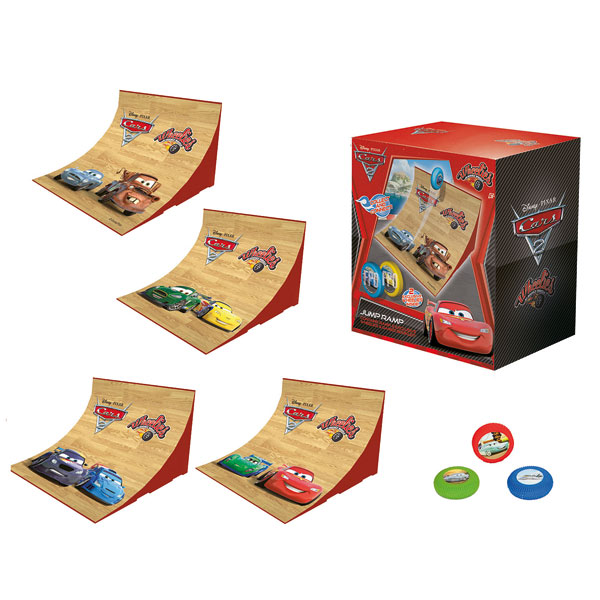 2 Wheelies et rampe Cars 2+ H�ros & univers + Majorette