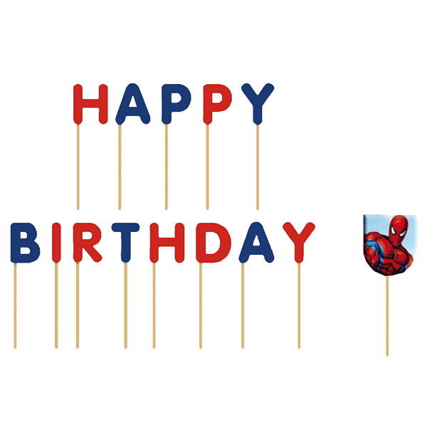 Bougies anniversaire spiderman pour 6€