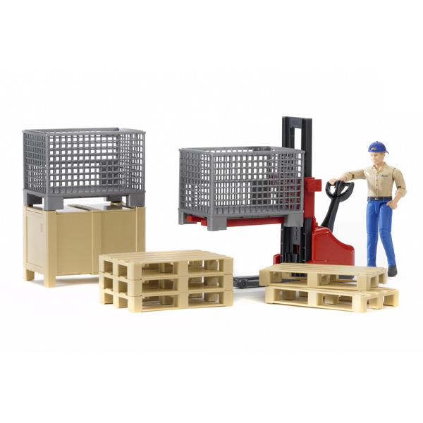 Bruder Personnage chantier et Set logistique pas cher Achat / Vente Camions