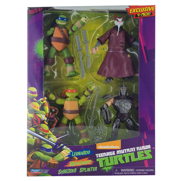 TORTUES NINJA  Coffret de 4 Figurines articulées de 12 cm  Achat / Vente