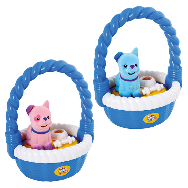 Little Live Pets Chiot Belle avec panier de transport Kanai kids Little