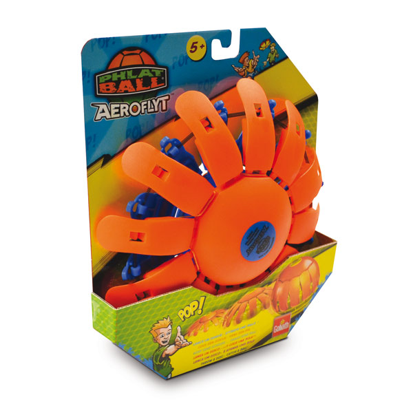 Phlat Ball Aeroflyt Révolution – orange et bleu de Goliath