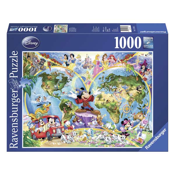 Puzzle 1000P Le monde de Disney Ravensburger King Jouet Puzzle 500 à