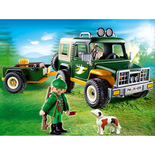 playmobil green jeep