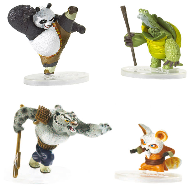 2 figurines Kung Fu Panda+ H�ros & univers + Mattel