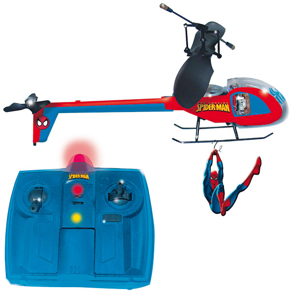Hélicoptère radio-commandé à infra-rouge, échelle 1/12ème.Facile à piloter, pour emmener ton héros survoler la ville !Fonctionne avec 6 piles LR06 non fournies.