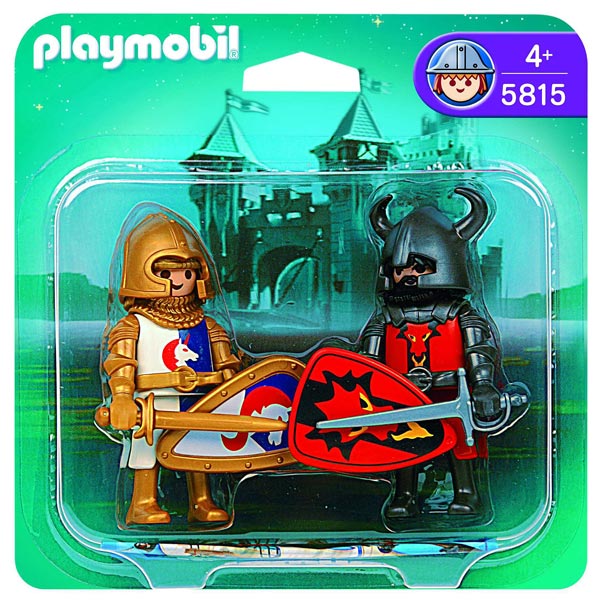 5815-Duo Chevalier Dragon rouge et Chevalier Licorne