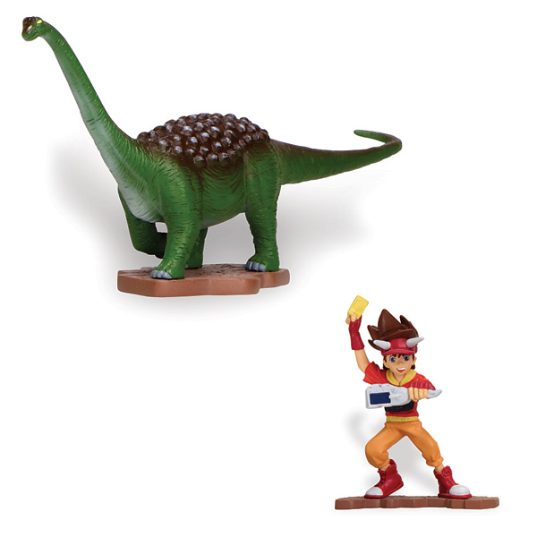 2 Figurines Dinosaurking+ Figurines et cartes � collectionner + Giochi
