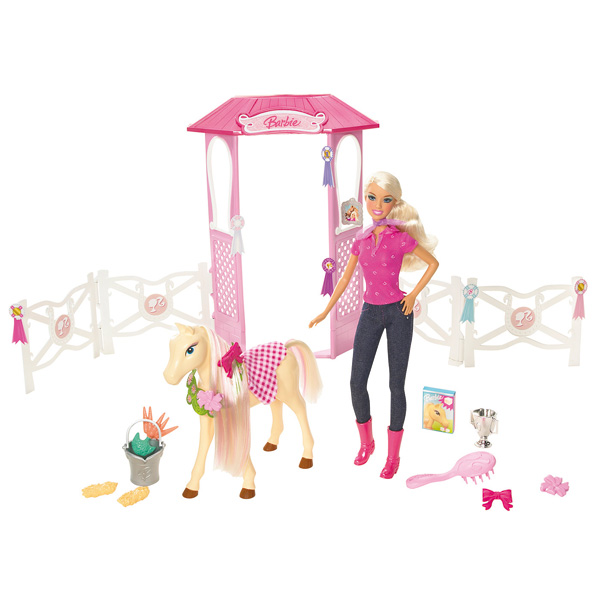 Ecurie Barbie avec Poney 133107