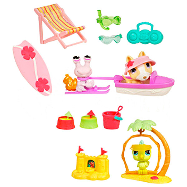 3 Petshop avec accessoires : L'�le aux tr�sors 138645