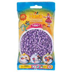 Sachet 1000 perles à repasser violet pastel