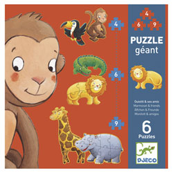 Puzzles évolutifs ouistiti et ses amis