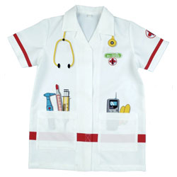 Blouse de médecin imprimée