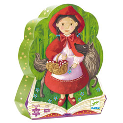 Puzzle silhouette Petit Chaperon Rouge 36 pièces