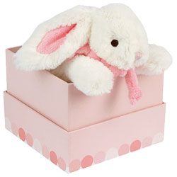Coffret Lapin Bonbon Rose 20 cm