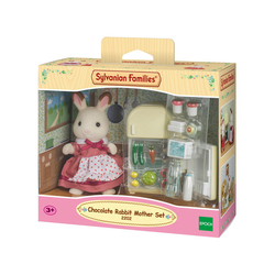 Sylvanian Families - 5014 - La maman lapin chocolat et réfrigérateur 