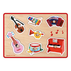 Puzzle musical bois instruments 7 pièces