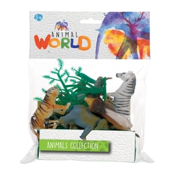 Coffret figurines animaux 4 en 1 Animal world : King Jouet