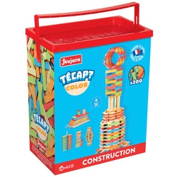 Jeu de construction en bois Tecap Color 200 pièces