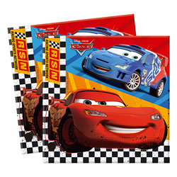 20 Serviettes Cars Racing Sports Network