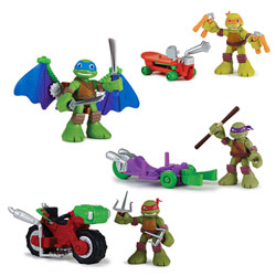 Tortue Ninja Blister 2 Figurines 6 cm 