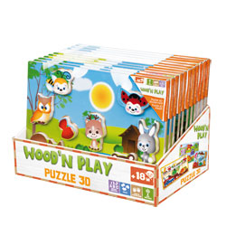 Puzzle bois 30 x 21 cm 3D