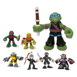 Blister 2 personnages Tortue Ninja