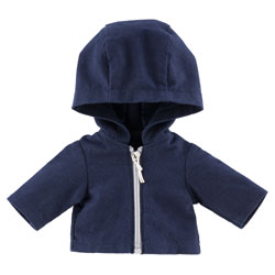Veste à capuche pour poupée