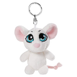 Porte Clés Souris Blanche 10 cm