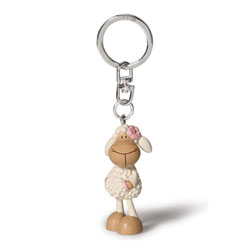 Porte-clés mouton Jolly Rosa