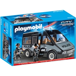 6043 - Playmobil City Action - Fourgon de Police avec Sirène et Gyrophare 