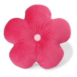 Coussin fleur rose