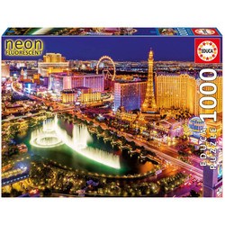 Puzzle 1000 pièces – Las Vegas Neon fluorescent