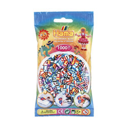 Sachet de 1000 perles bicolores Hama