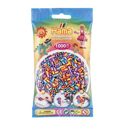 Sachet de 1000 perles à repasser bicolores Hama 2