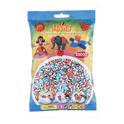 Sachet de 3000 perles à repasser bicolores Hama 1